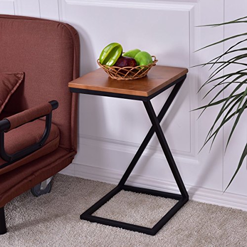 Coffee Tray Side Sofa Table Ottoman Couch Console Stand End TV Lap W/Wood TOP