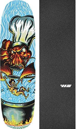 Earthwing Skateboards Lobster Skateboard Deck - 8.5" x 32.5" with Jessup WS Die-Cut Grip Tape - Bundle of 2 items