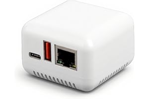 USB 2.0 Network Print Server, Supports Image Printing, Type C Chargeing, Printer USB Port, Computer Print Server Adapter, Plu