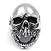 ELFASIO Men Skull Ring Vintage Gothic Biker Stainless Steel Jewelry Size 12