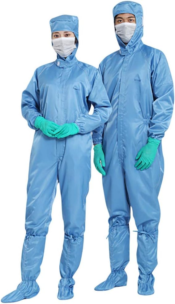 Non-Disposable Protective Coverall Suit Anti-Dust Non-Porous Isolation Clothing