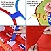 FUN LITTLE TOYS 4 Outdoor Lawn Games Includes 4 Potato Sack Race Bags, 8 Hopscotch Rings, Toss Game Set with 4 Bean Bags and 4 Chasing Race Game Vests, Kids Outdoor Toys Birthday Party Games