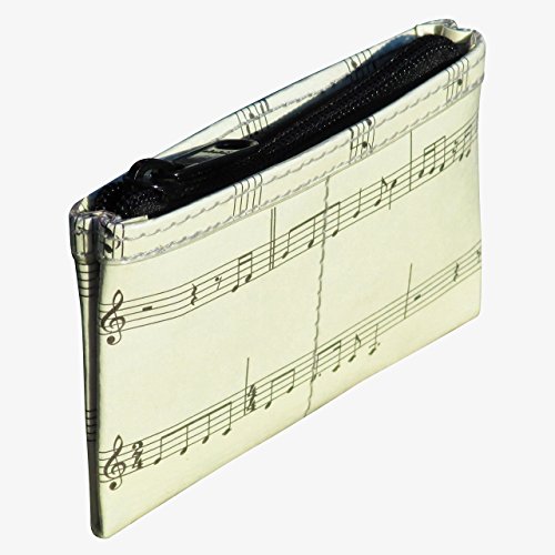 Zip coin purse made from musical note sheet - FREE SHIPPING, gift gifts for musician musicians piano violin player teacher players teachers pianist violinist dancer dancers choir singer singers music