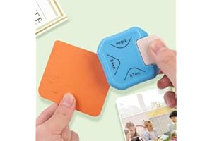Paper Corner Rounder 3 in 1 (R4mm+R7mm+R10mm),Photo Cutter,Hole Puncher for DIY Projects (Blue R4+R7+R10)