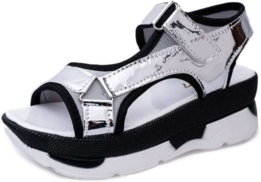 Women's Chunky Wedge Athletic Sandals Open Toe Casual