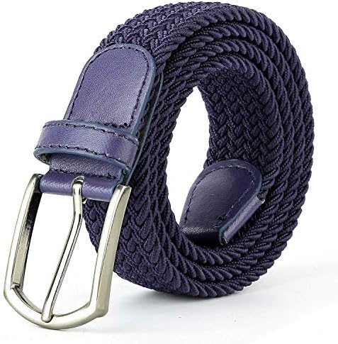 MadeGuyBraided Belts, Elastic Woven Canvas Fabric, Stretchy Material Blend for Fit, Flexibility and Strength, Gift Accessory in Multi Colors