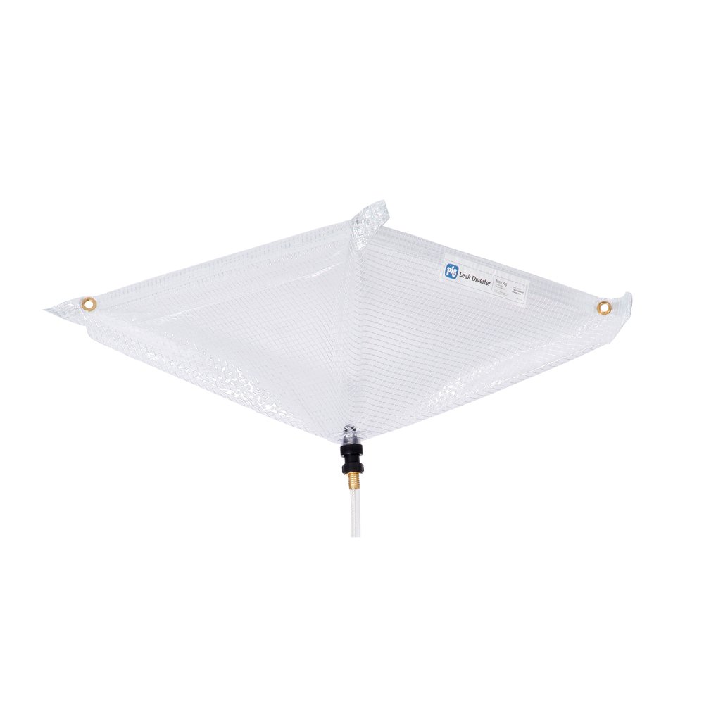 PIG Roof Leak Diverter Tarp - Reusable - 2.5' x