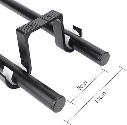 cortina doble de 2 piezas el soporte