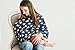 Multi-Purpose 5 in 1 Stretchy Nursing Cover by Mother Exclusive – Breastfeeding Shawl - Baby Car Seat Cover - FREE Baby Pacifier Clip Included (Dark Navy)