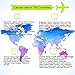 UPPEL Travel Adapter Dual USB All-in-one Worldwide Travel Chargers Adapters for US EU UK AU About 152 Countries Wall Universal Power Plug Adapter Charger with Dual USB and Safety Fuse (Green)