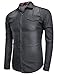 COOFANDY Men's Casual Short Sleeve Button Down Dress Shirt Denim Work Shirts (Type 4 Gray, XXX-Large)