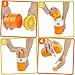 Manual Lid Rotation Citrus Juicer, Lemon, Orange, Tangerine & Lime Juice Squeezer: Press & Squeeze Fruits Easily! Professional Portable Presser w/Pulp Filter & Cup, Squeezing Plastic Kitchen Tool