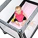 Nuby Universal Waterproof Playard Sheets (Set of 2) Baby Infant Portable Playpen Bed Chevron White/Pink