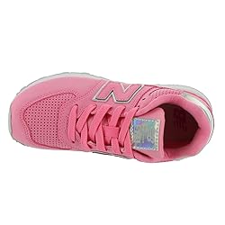 New Balance Girl's 574 (Big Kid) Bubblegum/White