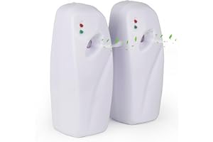 BAODANREN Automatic Air Freshener Spray Dispenser 2-Pack,Wall Mounted/Free Standing Automatic Air Fresheners for Home and Commercial Use,Automatic Spray Dispenser Adjustable Scent Release Setting