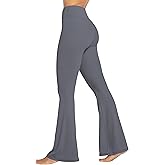 Sunzel Womens Flare Leggings No Front Seam Flare Yoga Pants with Tummy Control Crossover High Waist - 28" / 30" / 32" / 34"