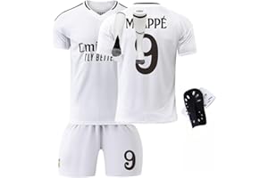 FZQTS Manchester Home Away Kids Soccer Jersey Kit Shorts Socks Knee pads Set Youth Sizes For Boys Girls Adults