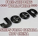 Matte Black - JEEP - Badge Decal Emblem Car Sticker N. American Seller