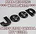 Matte Black - JEEP - Badge Decal Emblem Car Sticker *** USA SELLER ***