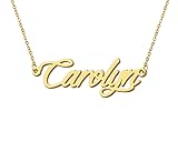 Aoloshow Carolyn Name Necklace 18k Gold Plated Name