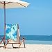 Aurorae Sport and Swim Towel Aqua for Beach, Pool, Travel, Microfiber, Super Absorbent, Extra Large, Lightweight (Tahiti Tides)