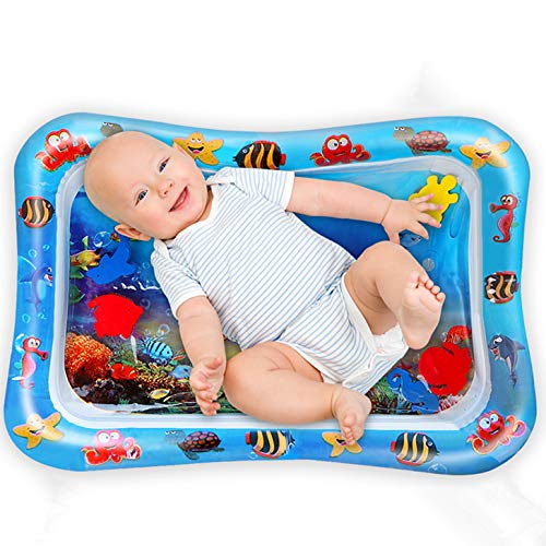 Marysay Infant Toys 3 6 9 Months Baby Gift Tummy Time Water Mat Inflatable Play Mat for Baby Boys Newborn Girls Size 26”x20”