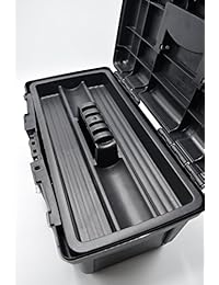 Husky 16 Inch Rugged Caja de herramientas con de mano de metal Latch