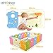 Ashtonbee - Kids Play Pen Activity Center, Indoor and Outdoor Baby Playpen with Multicolor Fences, 16-Panel Foldable Infant Play Yard, Easy to Assemble Big Playpen for Toddlers and Babies