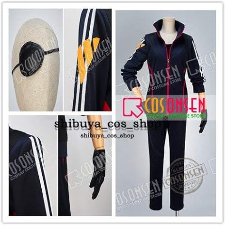 Amazon 実物撮影コスプレ衣装 刀剣乱舞 燭台切光忠 内番 手袋 眼帯 ウィッグジャージセット オーダーサイズ可能 仮装 ステージ 舞台服 ハロウィン クリスマス コスプレ 仮装 通販