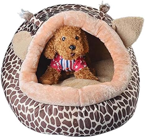 plush dog house bed