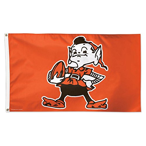 NFL Cleveland Browns 14457115 Deluxe Flag, 3' x 5'