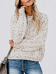 Relipop Women's Pullover Knitwear Crewneck Long