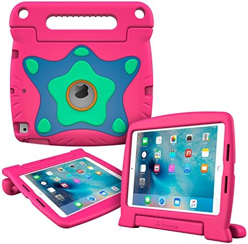 iPad Air 2 Case Bundle, roocase Orb Starglow iPad Air 2 Kids Case, Magenta