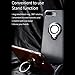 iPhone 7 case with Built in Magnetic Ring Holder Anti-Scratch Ring Grip Kickstand Perfect Fit Shock Absorption 360 Degree Rotating bumper Sturdy and durable Easy to put on (Black)