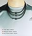 ONE ION Epic Oval Power Necklace - Limited Black - Magnetic Focal Pendant Ion Energy Balance Silicone (18 Inches)