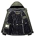 Lega Mens Waterproof Insulated Fleece Ski Jacket Windproof Hooded Rain Jacket