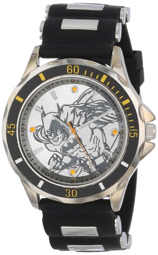 Batman Men's BAT9019 Black Rubber Strap Analog Watch