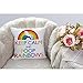 HGOD DESIGNS Throw Pillow Case Keep Calm and Poop Rainbows Unicorn Cotton Linen Square Cushion Cover Standard Pillowcase for Men Women Home Decorative Sofa Bedroom Livingroom 18 x 18 inch