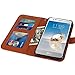LG Aristo Case, LG Phoenix 3 Case, LG K8 2017 Case, LG Fortune Case, LK Luxury PU Leather Wallet Flip Protective Case Cover with Card Slots and Stand (Brown)