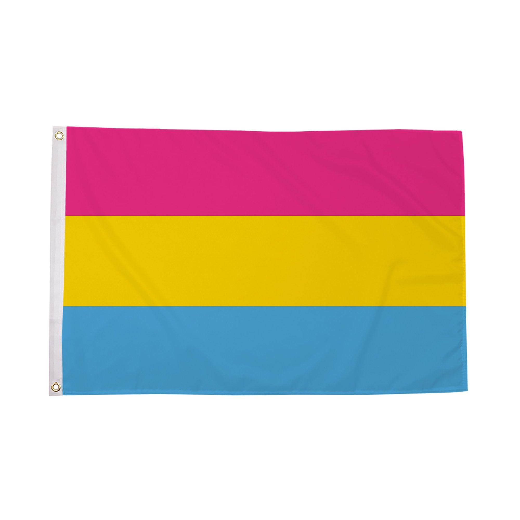 Flagtex Pansexual Flag 5ft x 3ft Large Flag 150cm x 90cm | Premium Woven Polyester with Brass Eyelets | Indoor Outdoor Pride March Festival Parade Decoration