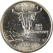 2007 P Montana State Quarter BU Uncirculated Clad 25c Coin