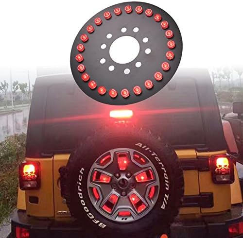 OHMU 07-17 Jeep Wrangler JK Spare Tire LED Third Brake Light Tail Rear Light Brake Signal Assemblies