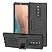 Sony Xperia 1 Case,PUSHIMEI with Kickstand Hard PC Back Cover Soft TPU Dual Layer Protection Phone Case Cover for Sony Xperia 1 6.5