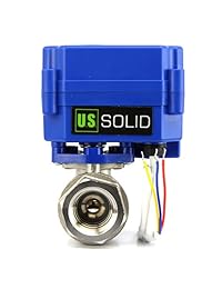 U.S. Solid CR-02 Válvula de bola motorizada, 3 cables, Gris, 2.00watts, 12.00 volts