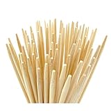Bamboo Marshmallow S'mores Roasting Sticks 36 Inch 5mm Extra Long Heavy Duty Wooden Skewers, 110 Pieces. Perfect for Hot Dog Kebab Sausage, WITH REUSABLE BAG! Safe 100% Biodegradable