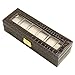 Sorbus Watch Box 6 Mens Black Leather Display Plexi Glass Top Jewelry Case Organizer