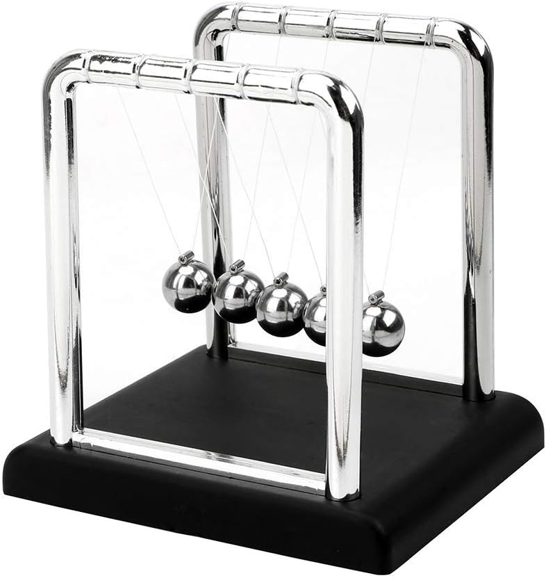 Supernine Newton's Cradle Balance Metal Steel Pendulum Table Decor Physics Science Ball