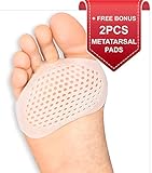 Metatarsal Pads Ball of Foot Cushions - Soft Gel Ball of Foot Pads - Mortons Neuroma Callus Metatarsal Foot Pain Relief Bunion Forefoot Cushioning Relief Women Men