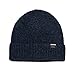 Rich Cotton Beanie Hat Men Women Skull Cap - Unisex Knit Cuffed Beanie Winter Hat - Soft Warm 100% Merino Wool (Navy)