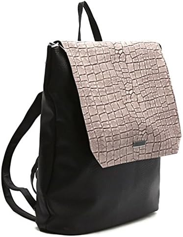 Harra Bag Crocodile Pattern Backpacks For College School Work, Korean Backpack Fashion (Grey)